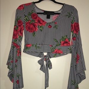 Black & White Crop Top